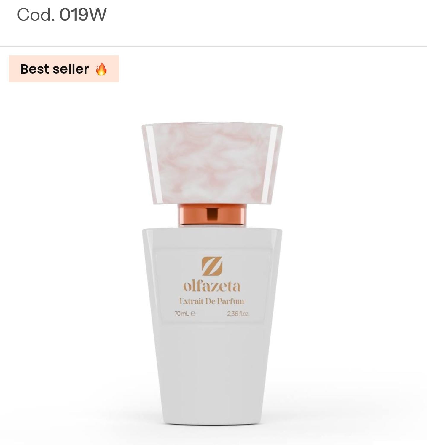 Prestige for Her Olfazeta white bottle Extrait de Parfum 70ml Cod. 019W