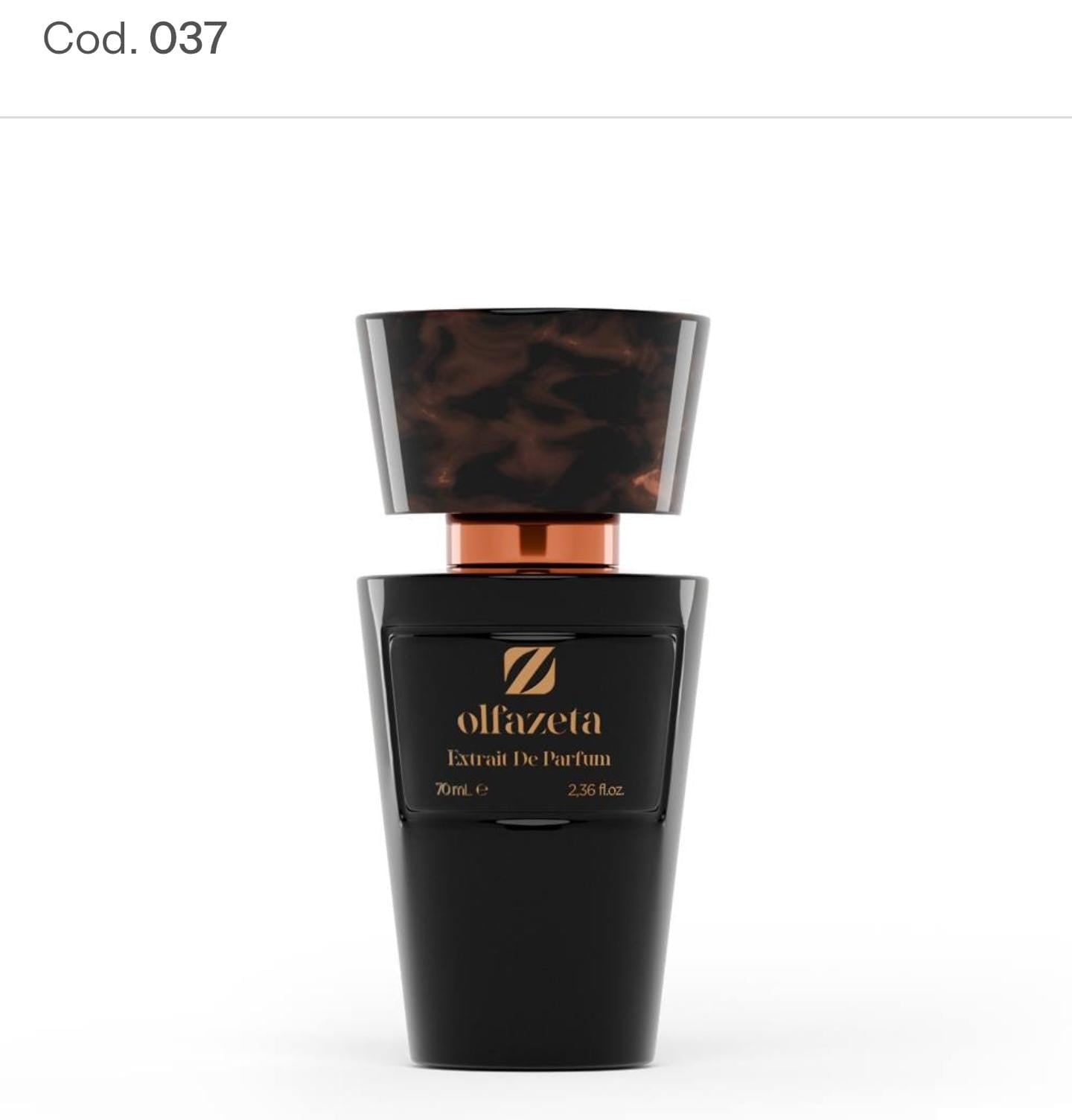Gentleman Olfazeta Extrait de Parfum 70ml black bottle Cod. 037